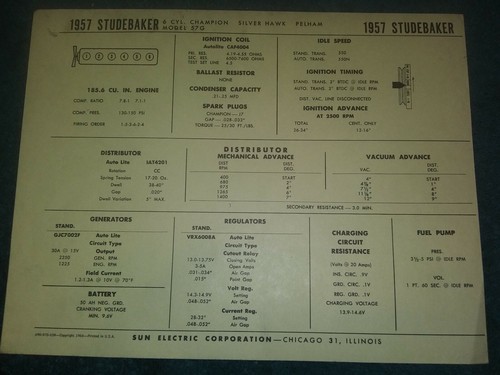 1957 studebaker 185 6 - 1957, i-6